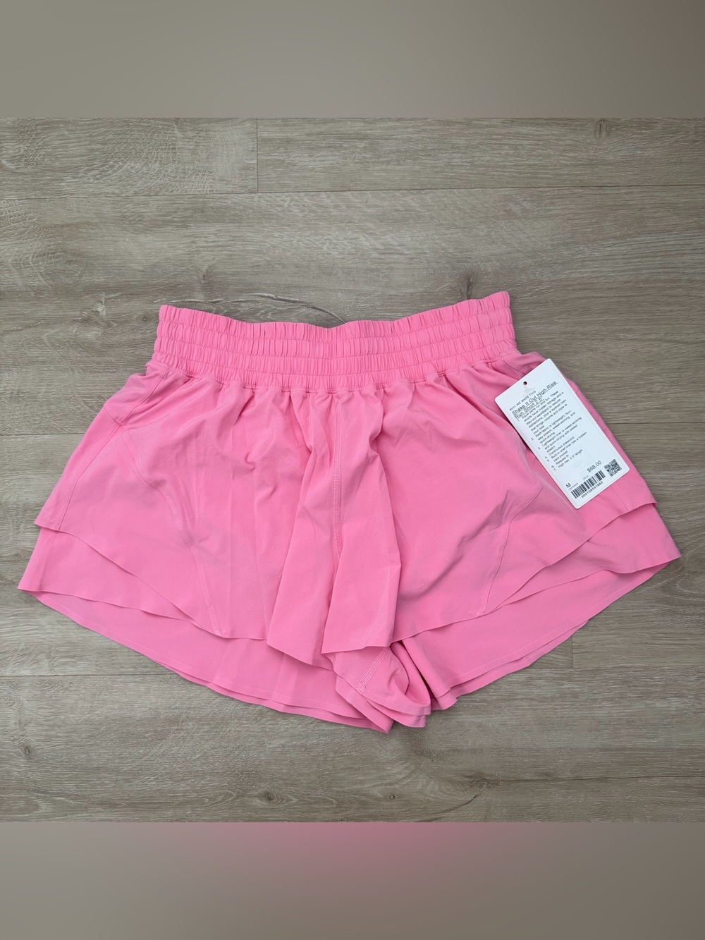 Lululemon Shake It Out High-Rise Running Short 2.5" in Candy Cloud Pink